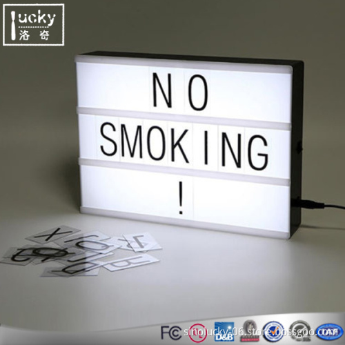 A5 size Letter DIY light box decorative LED night light BABY room background decorate.